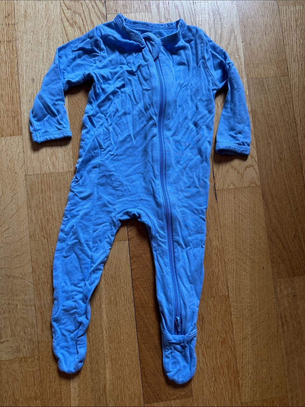 Kyte Baby Zipper Footie blue 3-6 months